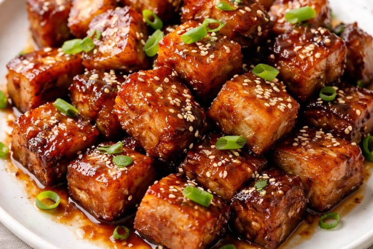 Korean BBQ Pork Belly Bites