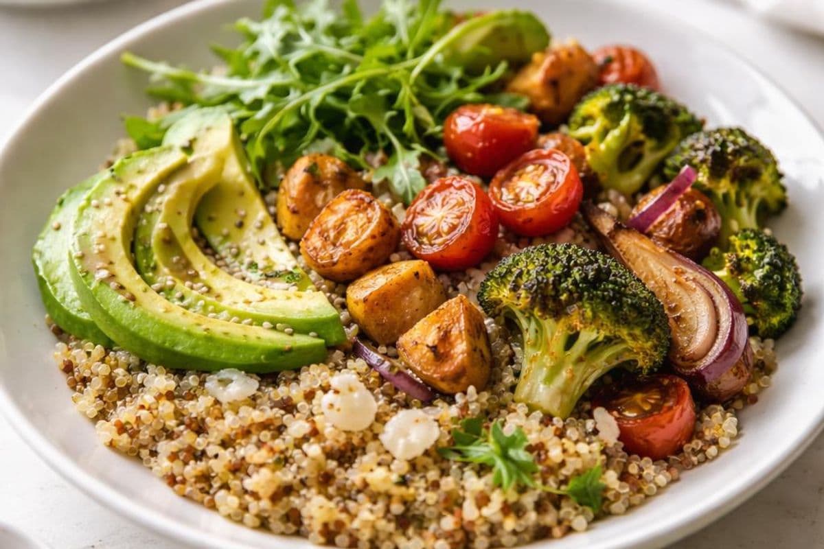 Quinoa and Roasted Vegetable Bowls